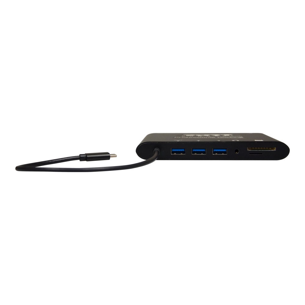 PORT Designs PORT connect TRAVEL 1X4K ++ - dockningsstation - USB-C - VGA, HDMI, Mini DP - 1GbE