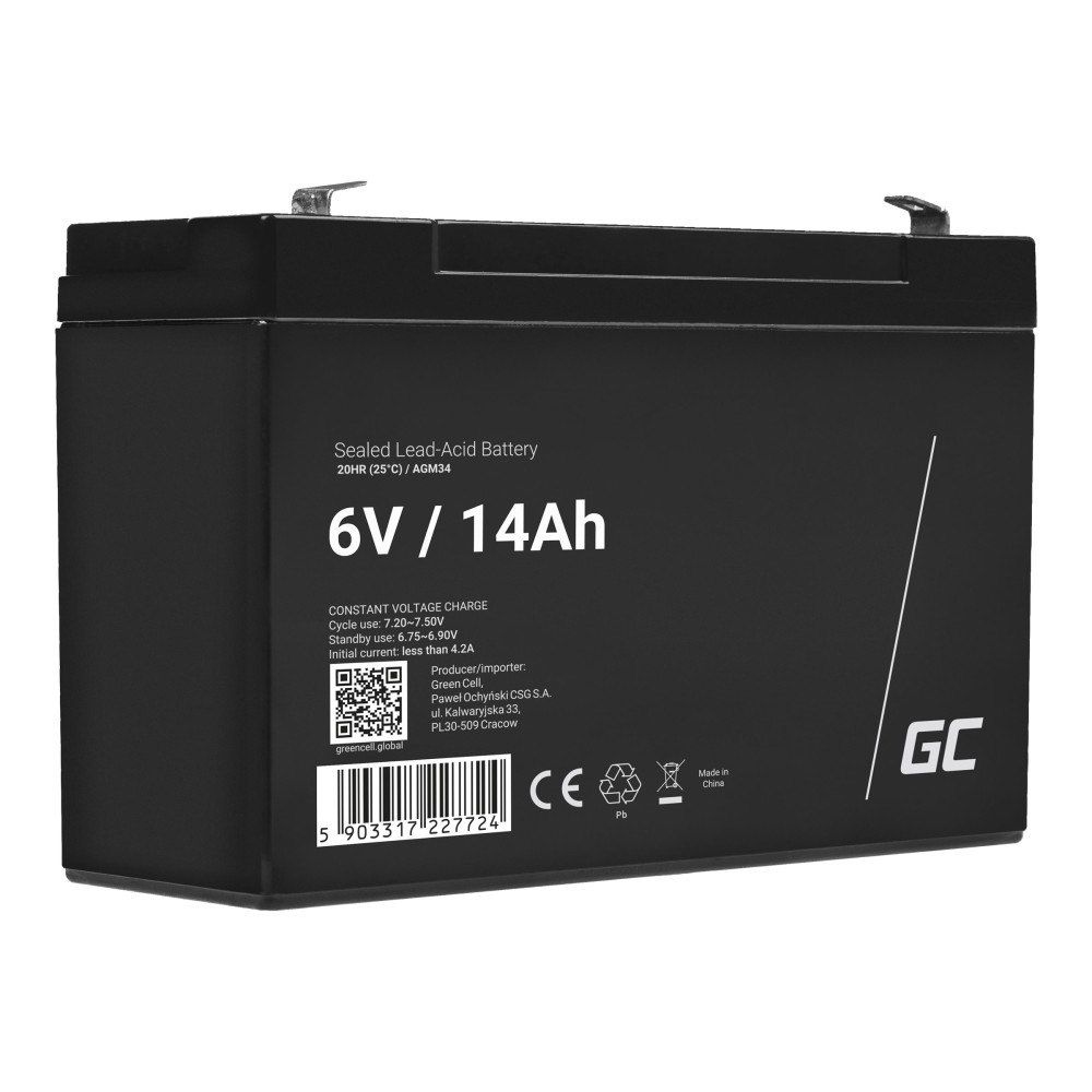 Green Cell Green Cell batteri - Bly-syra