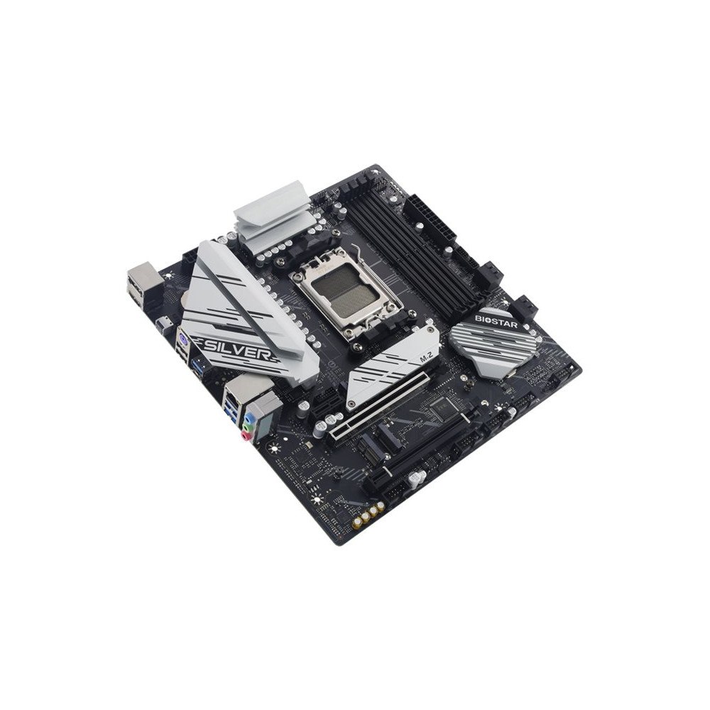Biostar Biostar B650M-SILVER - 5.X - moderkort - micro ATX - Socket AM5 - AMD B650