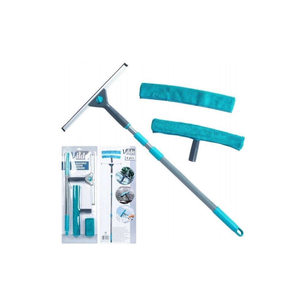 Vilde Vilde fönstertvätt Teleskopisk fönstermopp med avstrykare 4...