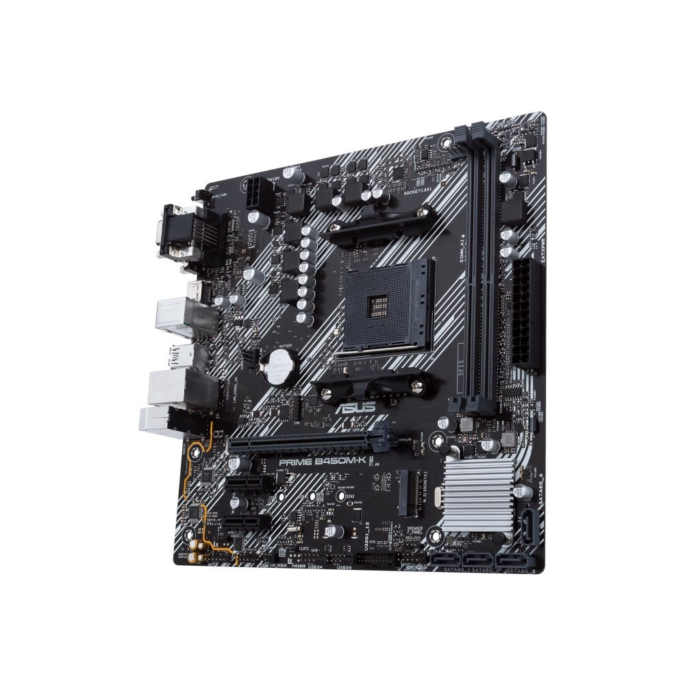 ASUS ASUS PRIME B450M-K II - moderkort - micro ATX - Socket AM4 - AMD B450