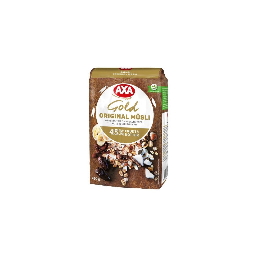 AXA Müsli Gold Original med Nötter 750 g (Utgånget datum)
