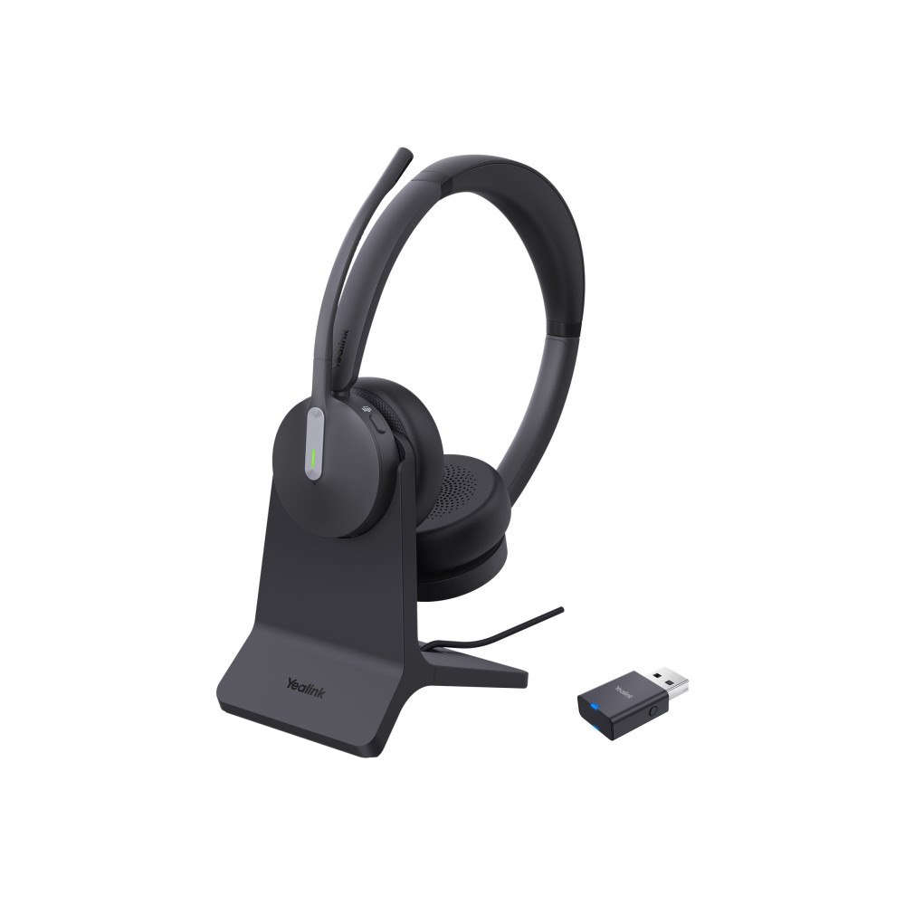YEALINK Yealink WH64 Dual - headset - med BHC70 laddningsställ