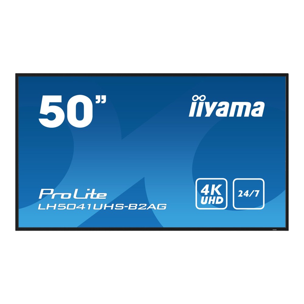 Iiyama iiyama ProLite LH5041UHS-B2AG 50" LED-bakgrundsbelyst LCD-skärm - 4K - för digital skyltning