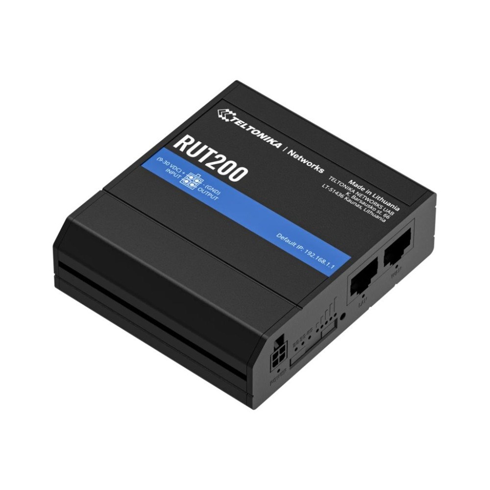 Teltonika Teltonika RUT200 - trådlös router - WWAN - Wi-Fi - 4G, 2G, 3G - DIN-skenmonterbar