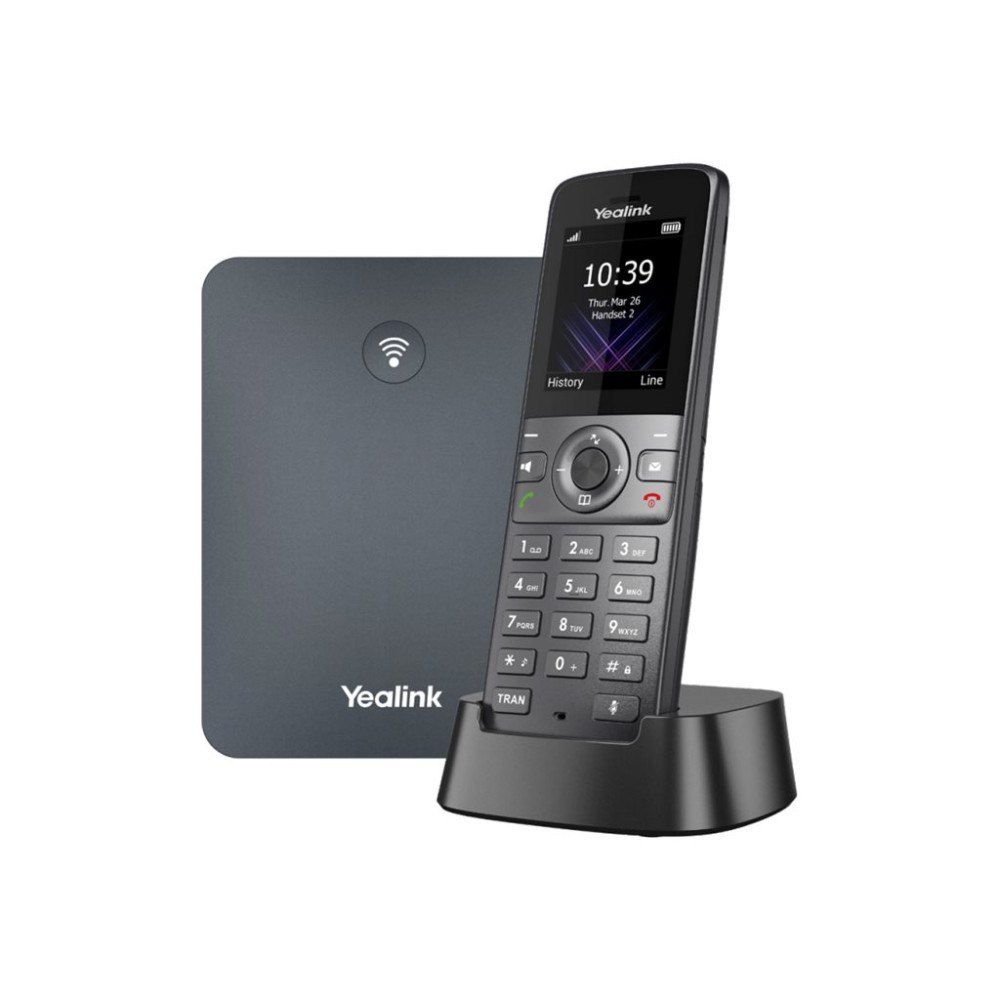 YEALINK Yealink W74P - trådlös VoIP-telefon - med Bluetooth interface med nummerpresentation/samtal väntar - 3-riktad samtalsför...