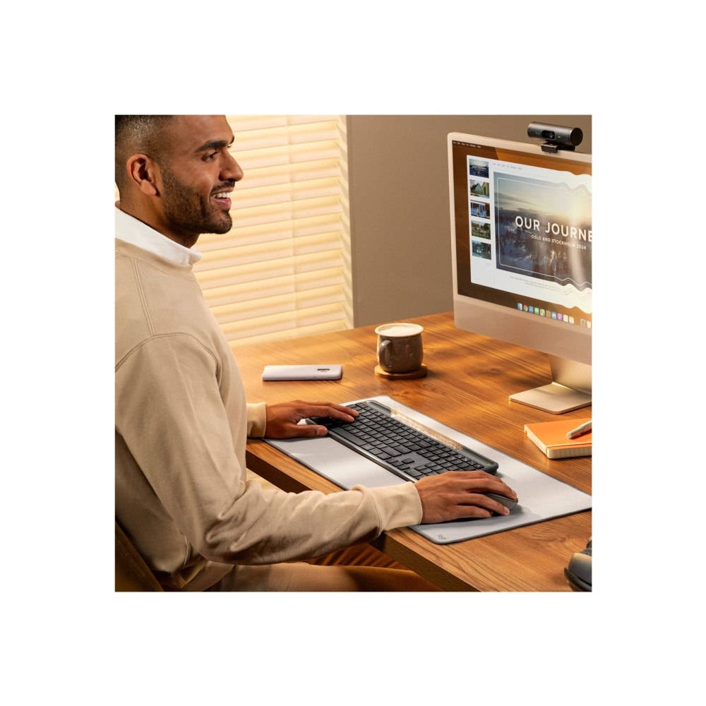 Logitech Logitech Signature Slim Solar+ K980 - tangentbord full size - QWERTY - USA, internationellt - grafit Inmatningsenhet