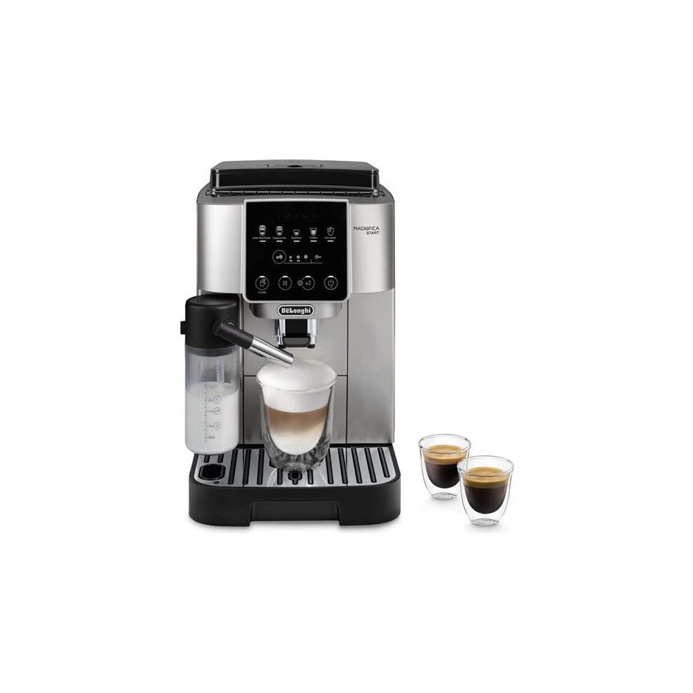Delonghi De'Longhi Magnifica Start ECAM220.80.SB - automatisk kaffekokare med cappuccinatore - 15 bar - silver/svart