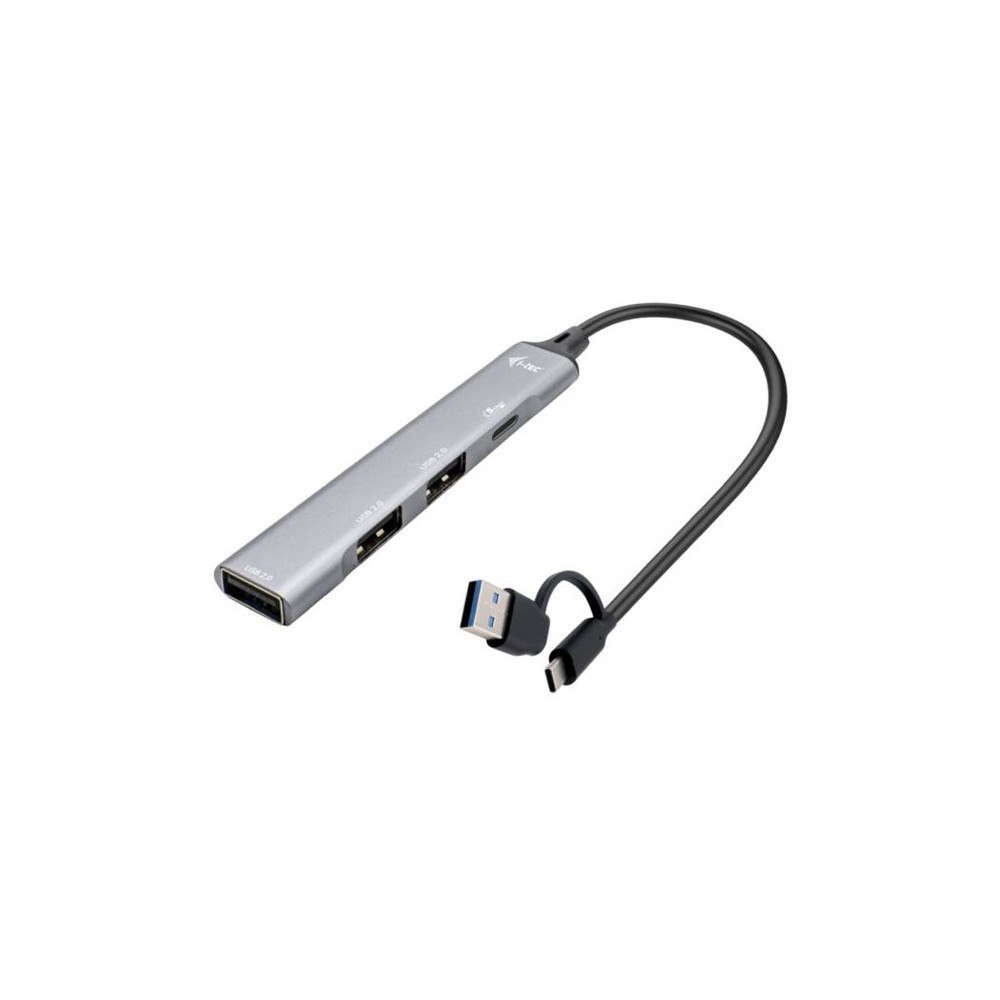 i-tec i-Tec - hubb - USB-C/USB-A, metall - 4 portar