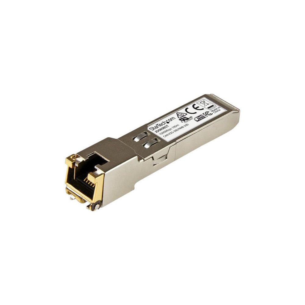 StarTech.com StarTech.com HPE JD089B Compatible SFP Module, 1000BASE-T, SFP to RJ45 Cat6/Cat5e, 1GE Gigabit Ethernet SFP, RJ-45 (Copp...