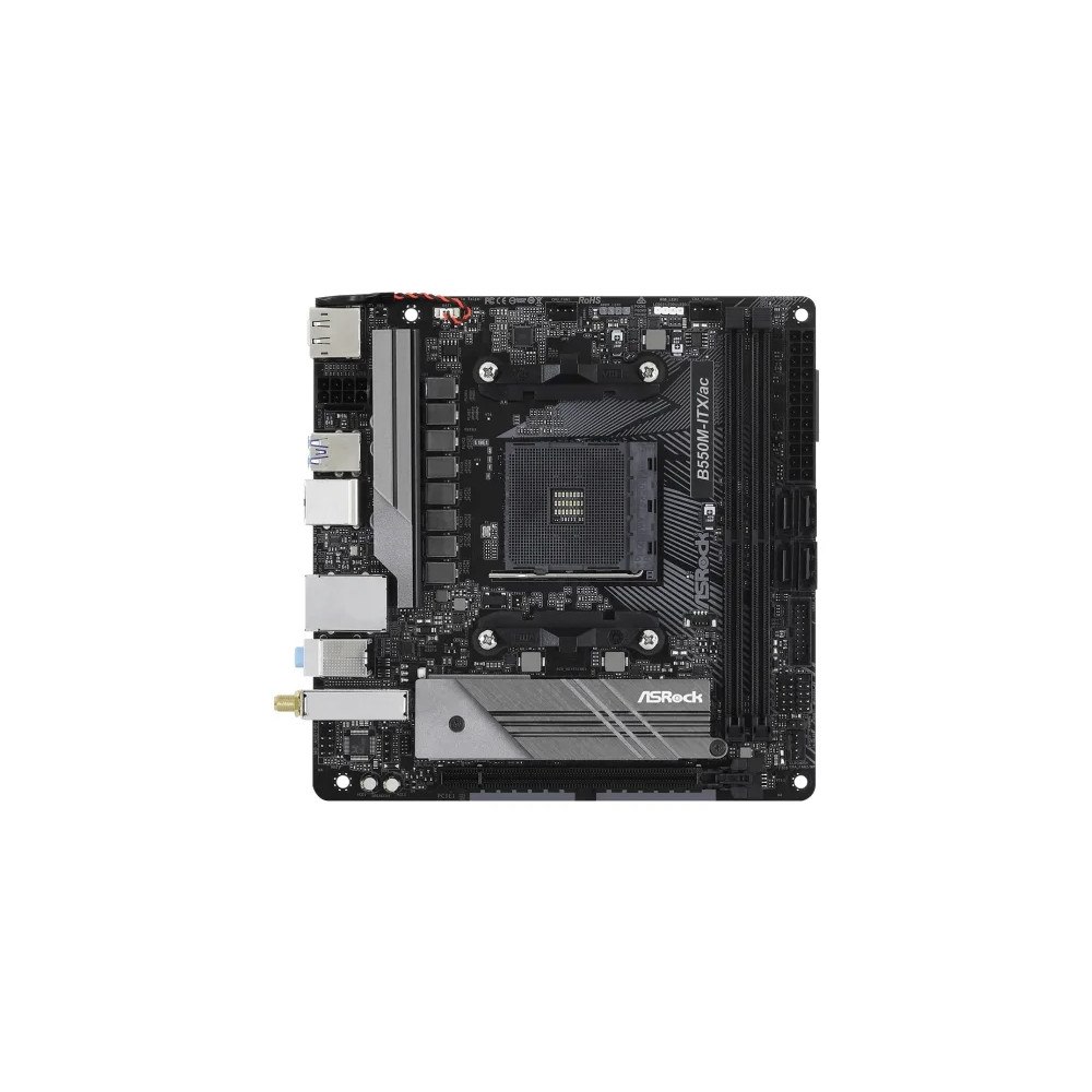 ASRock ASRock B550M-ITX/ac - moderkort - mini ITX - Socket AM4 - AMD B550