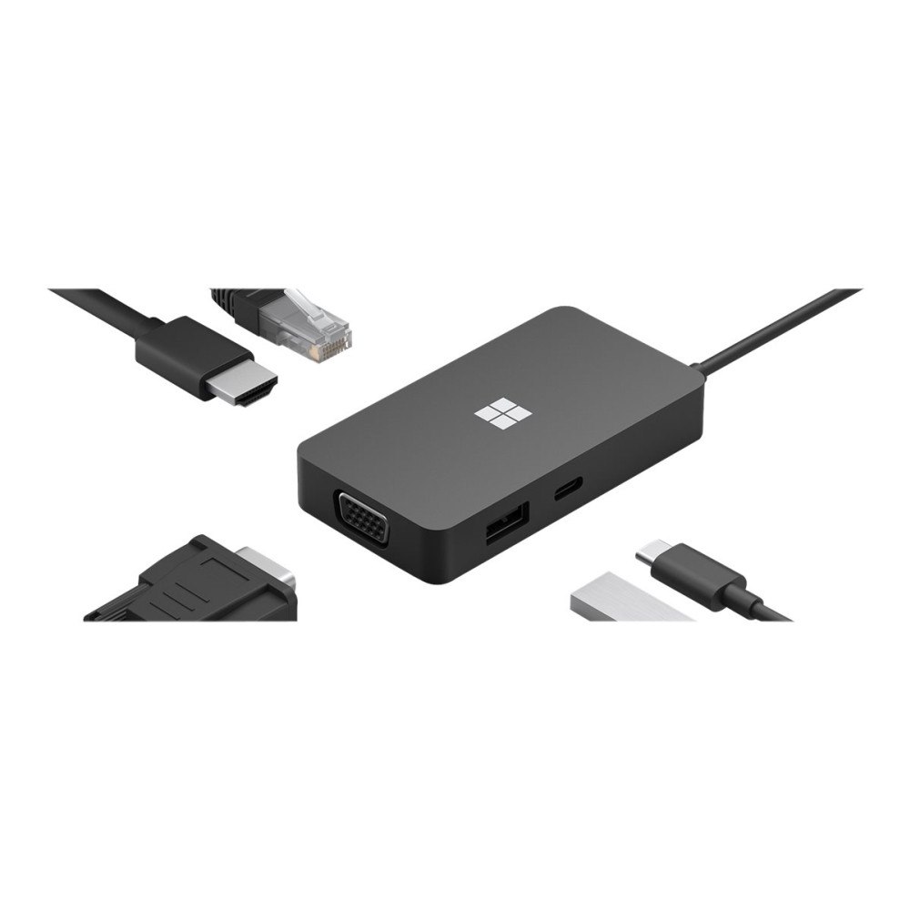 Microsoft Microsoft USB-C Travel Hub - dockningsstation - USB-C - VGA, HDMI - 1GbE