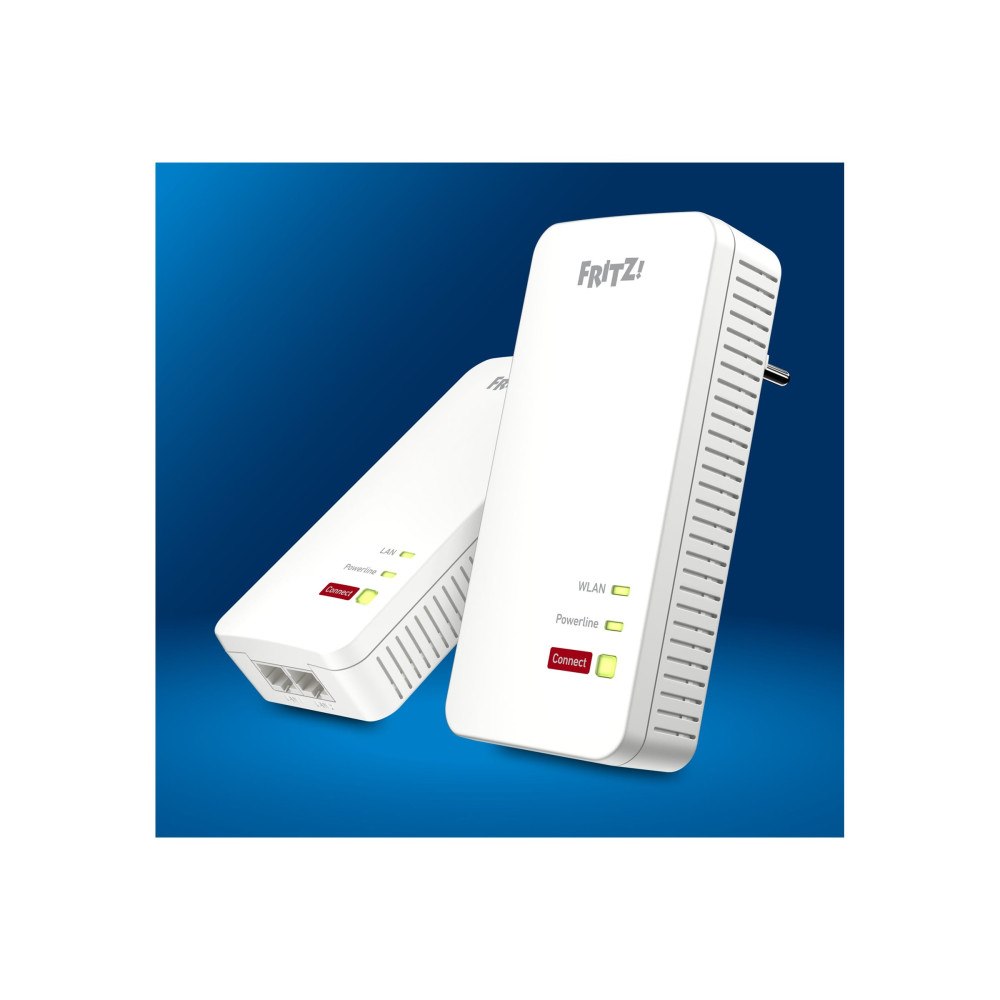 AVM Computersysteme Vertriebs AVM FRITZ!Powerline 1240 AX - Wi-Fi Set - PowerLine adaptersats - Wi-Fi 6 - vägginsticksbar