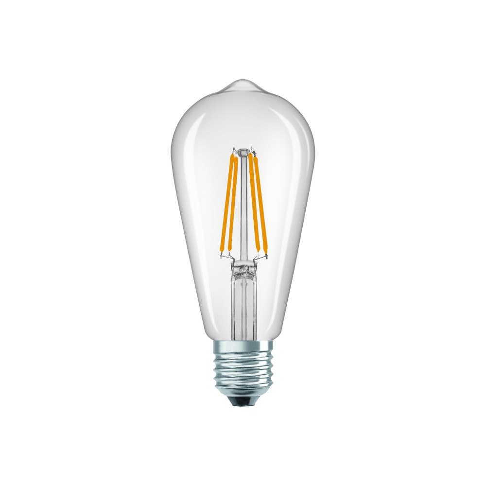 OSRAM OSRAM LED Edison - LED-glödlampa med filament - klar finish - E27 - 3.8 W - varmt vitt ljus - 2700 K