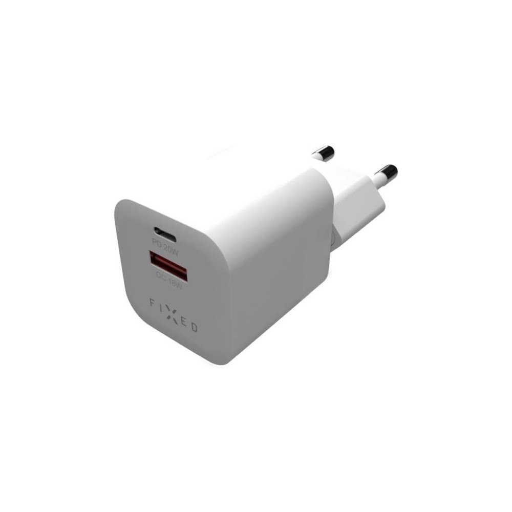 FIXED FIXED Mini strömadapter - resa - 24 pin USB-C, USB - 20 Watt
