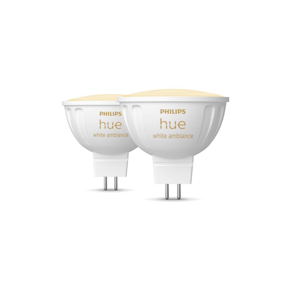 Philips HUE Philips Hue White and Color Ambiance - LED-spotlight - form: MR16 - GU5.3 - 5.1 W - varmt till kallt vitt ljus - 2200-65...