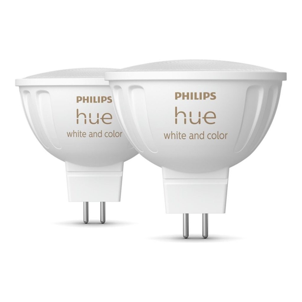 Philips HUE Philips Hue White and Color Ambiance - LED-spotlight - form: MR16 - GU5.3 - 6.3 W - vitt/färgat ljus - 2000-6500 K (pake...