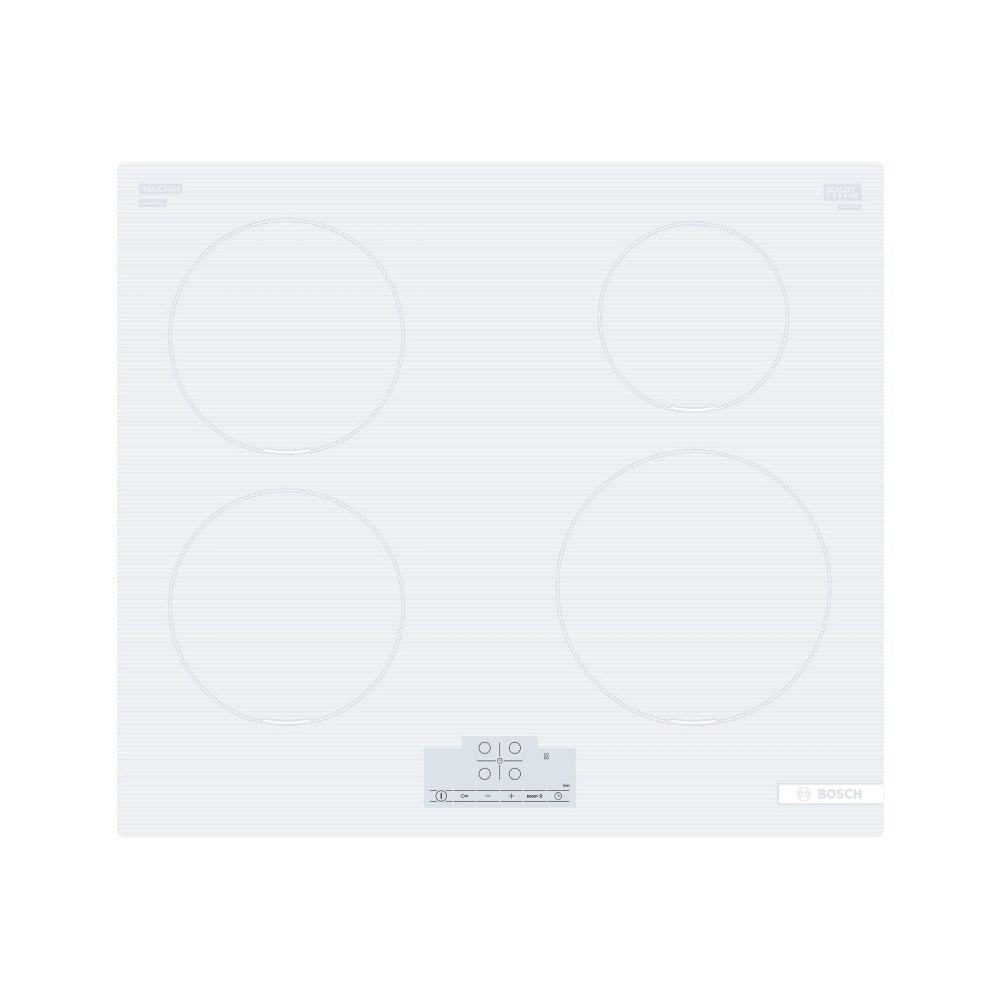 Bosch Bosch Serie | 4 PUE612BB1J induktionshäll - 60 cm - azure white - keramik - ramlös