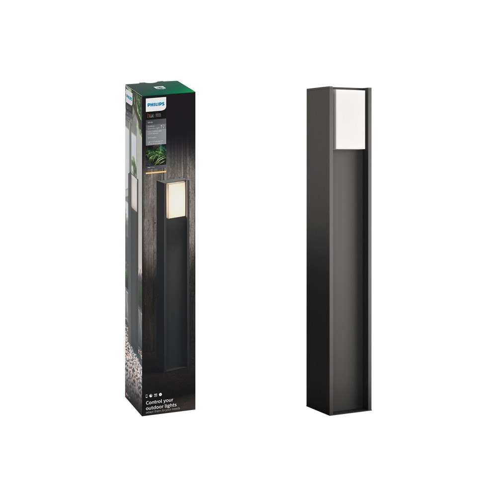 Philips HUE Philips Hue White Turaco - golvlampa - LED-glödlampa - E27 - 9 W - varmt vitt ljus - 2700 K - antracit