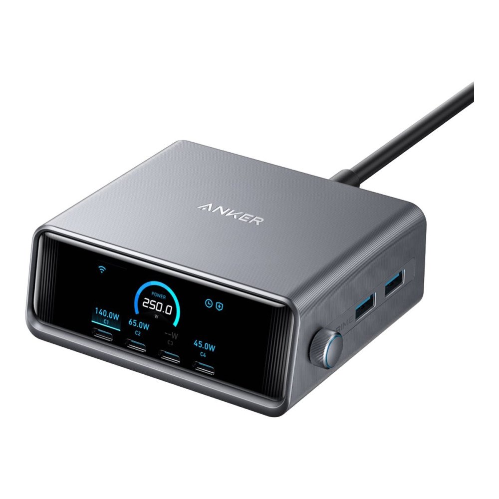 Anker Group Anker Prime strömadapter - GaNPrime - 4 x USB-C, 2 x USB - 250 Watt