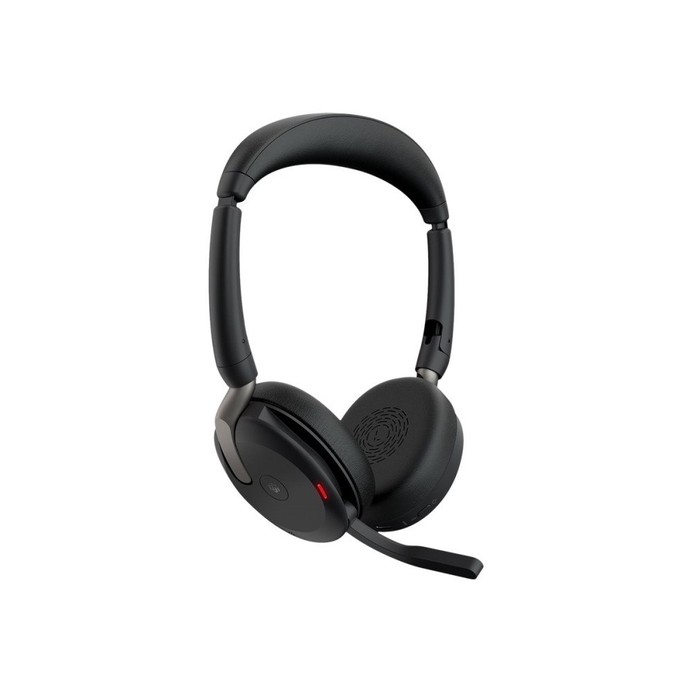 GN Audio Jabra Evolve2 65 Flex MS Stereo - headset - USB-C - med trådlös laddningsplatta