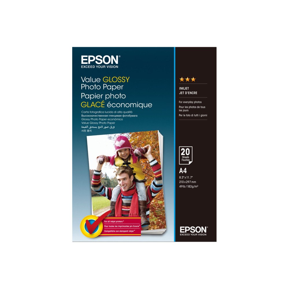 EPSON Epson Value - fotopapper - blank - 20 ark - A4 - 183 g/m²