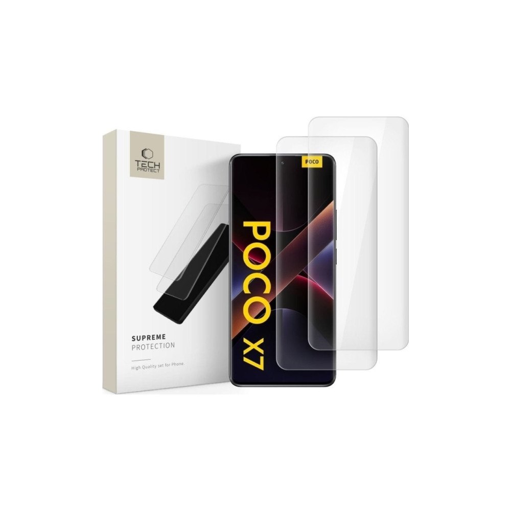 Spigen SZKŁO HARTOWANE TECH-PROTECT GLASS UV+ 2-PACK XIAOMI REDMI N...