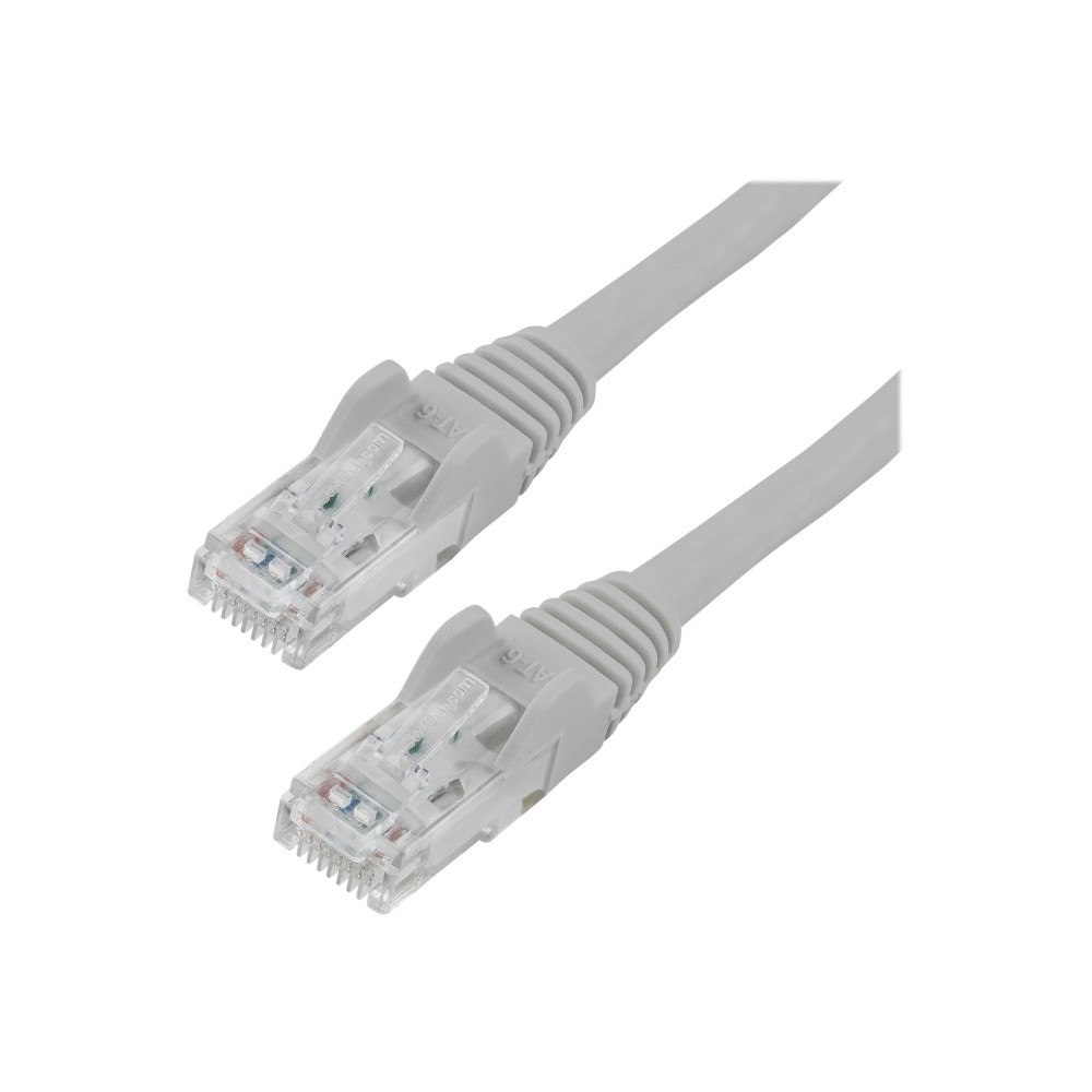 StarTech.com StarTech.com Cat6-patchkabel med hakfria RJ45-kontakter – 22,8 m, grå - patch-kabel - 22.9 m - grå