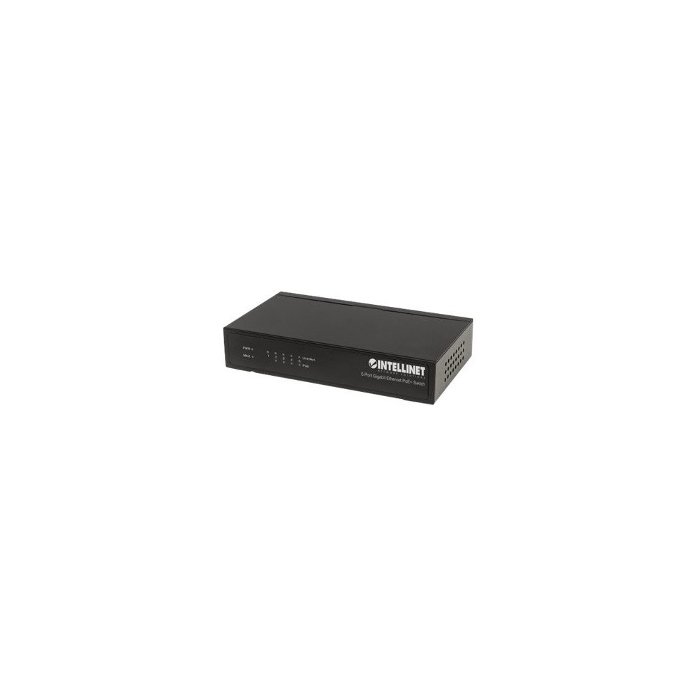intellinet Intellinet 5-Port Gigabit Ethernet PoE+ Switch, 4 x PSE Ports, IEEE 802.3at/af Power over Ethernet (PoE+/PoE) Compliant,...