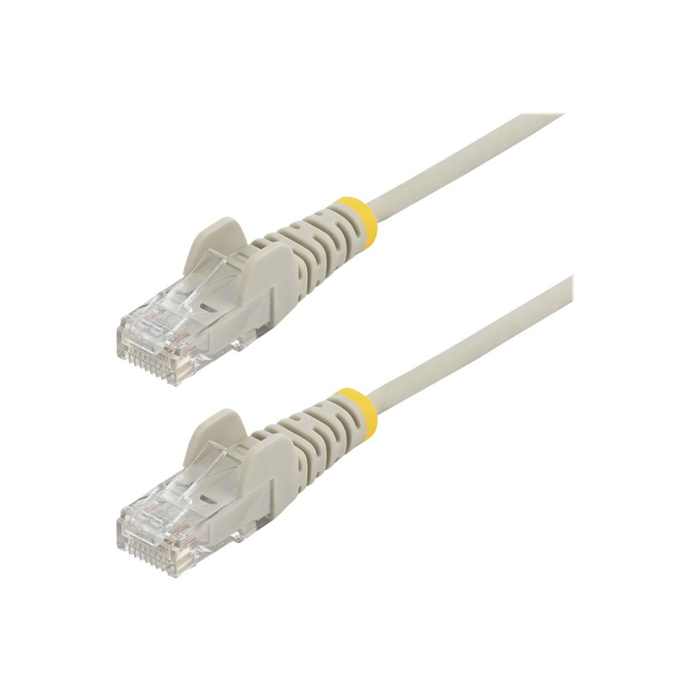 StarTech.com StarTech.com 1,5 m CAT6-kabel - Tunn - Ej hakfria RJ45-kontakter - Grå - patch-kabel - 1.5 m - grå