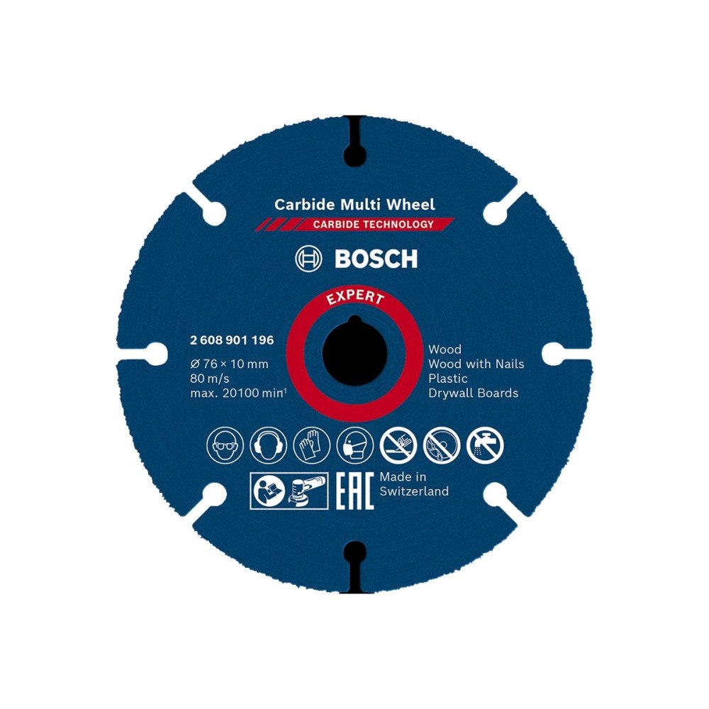 Bosch Group Bosch Expert Carbide Multi Wheel skärskiva - för plast, trä med spikar, lövträ, drywall boards