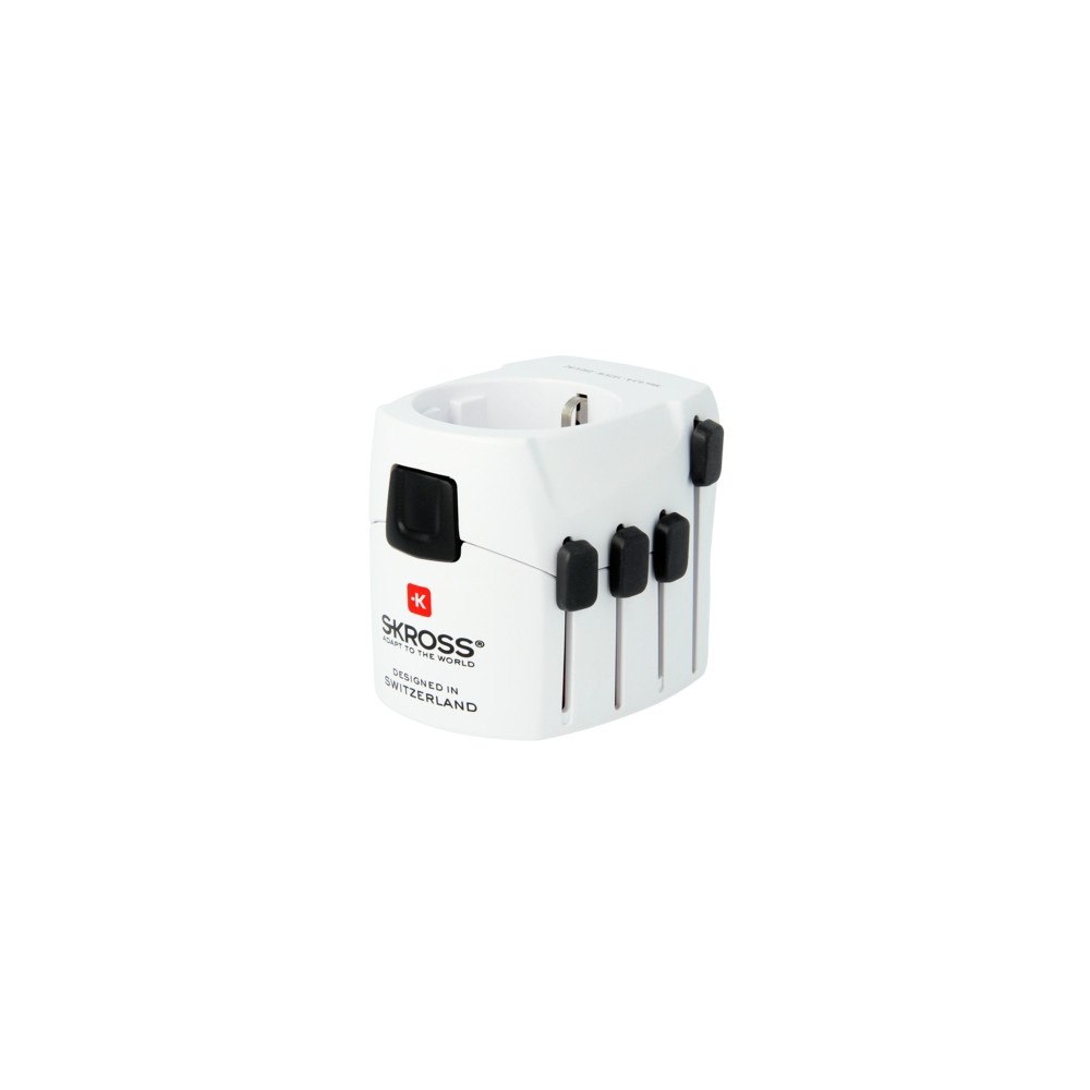 SKROSS SKROSS World Adapter Pro - adapter för effektkontakt - Typ C, Typ F/E till Typ I, Typ G, typ B, Typ J, Typ L, Typ N