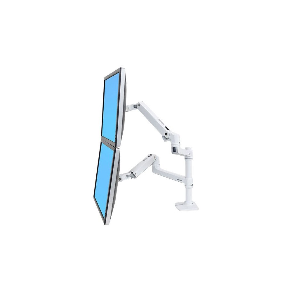 ERGOTRON Ergotron LX monteringssats - för 2 LCD-bildskärmar - vit