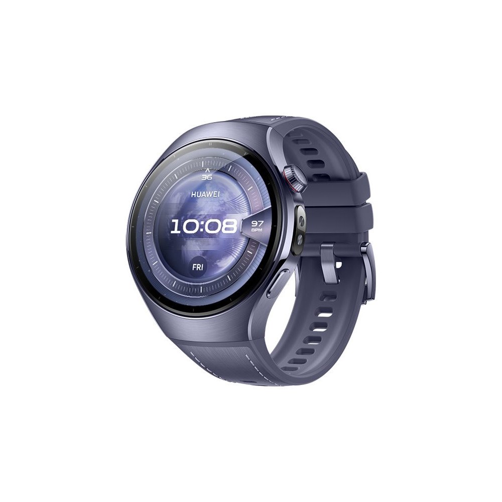 Huawei Huawei Watch 5 - flygplansklassad titan - smart klocka med rem - lila