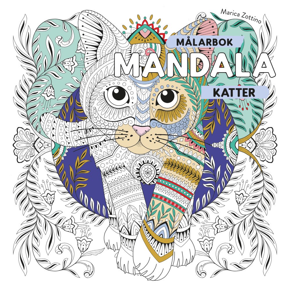 Marica Zottino Målarbok mandala : katter (häftad)
