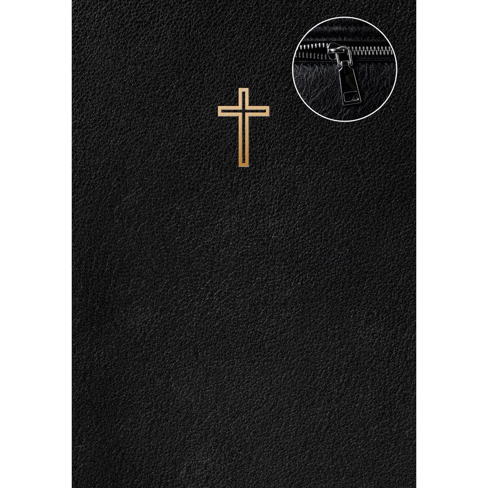 Libris förlag Svenska Folkbibeln 2015 (slimline, svart läder med dragkedja) (inbunden)