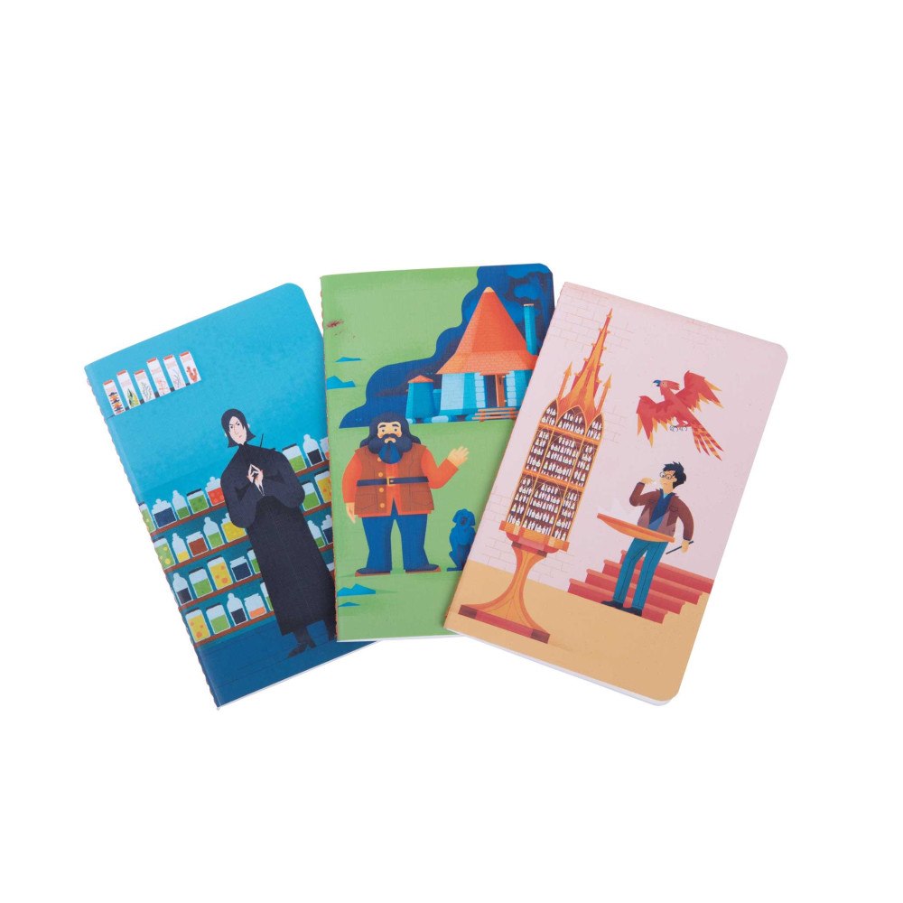 Insight Editions Harry Potter: Exploring Hogwarts Sewn Pocket Notebook Collection (Set of 3) (häftad, eng)