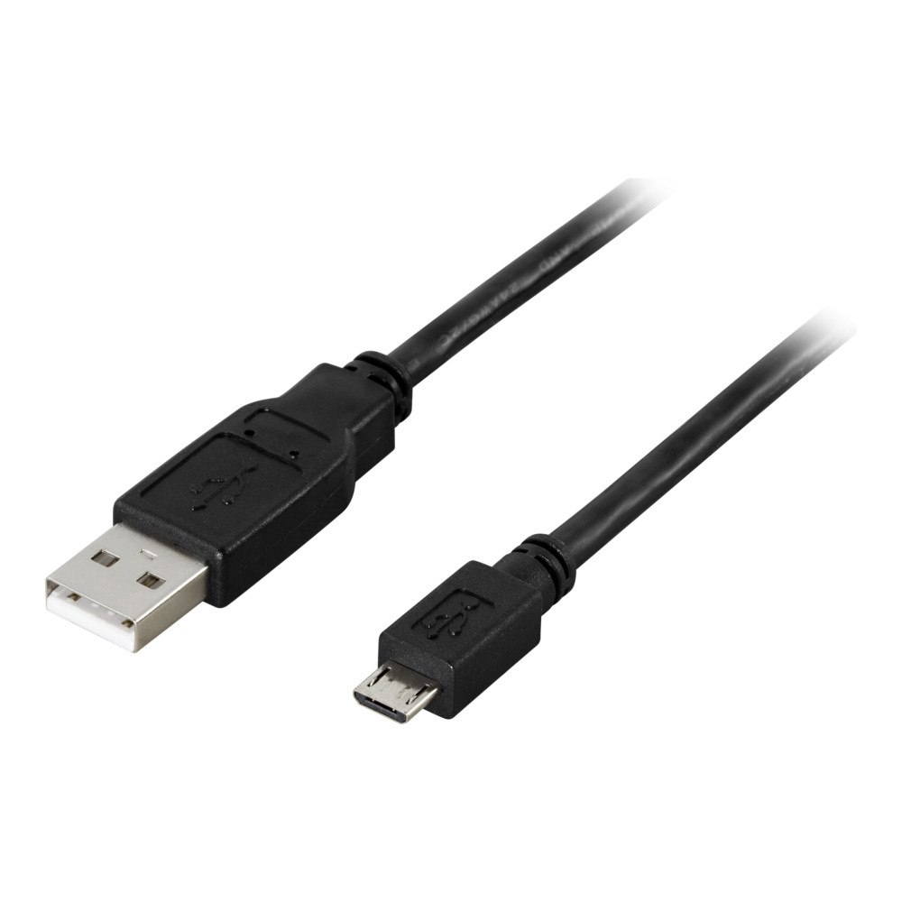 Deltaco DELTACO USB-299S - USB-kabel - USB till mikro-USB typ B - 25 cm