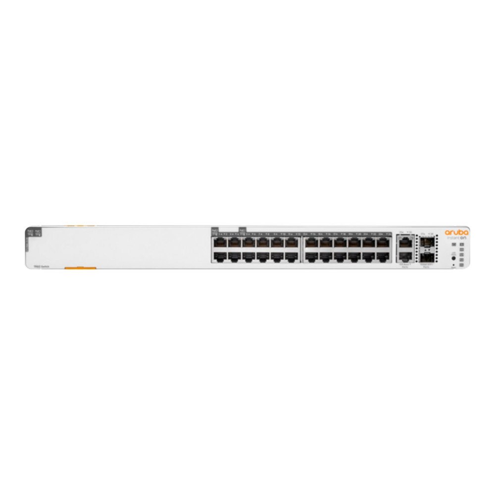 Aruba Networks HPE Networking Instant On 1960 24G 20p Class4 4p Class6 PoE 2XGT 2SFP+ 370W Switch - switch - 24 portar - Administrerad...