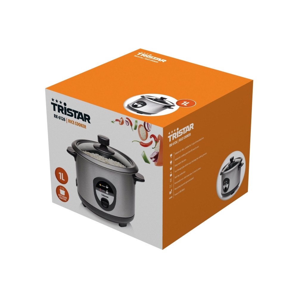 Smartwares Tristar RK-6126 - riskokare - rostfritt stål