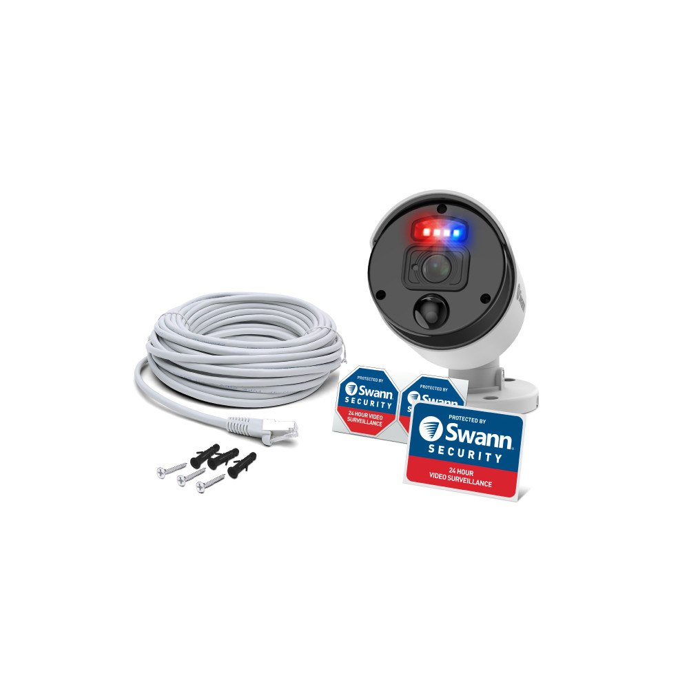 Swann 4K Master Series Bullet Camera with Warning Ling
