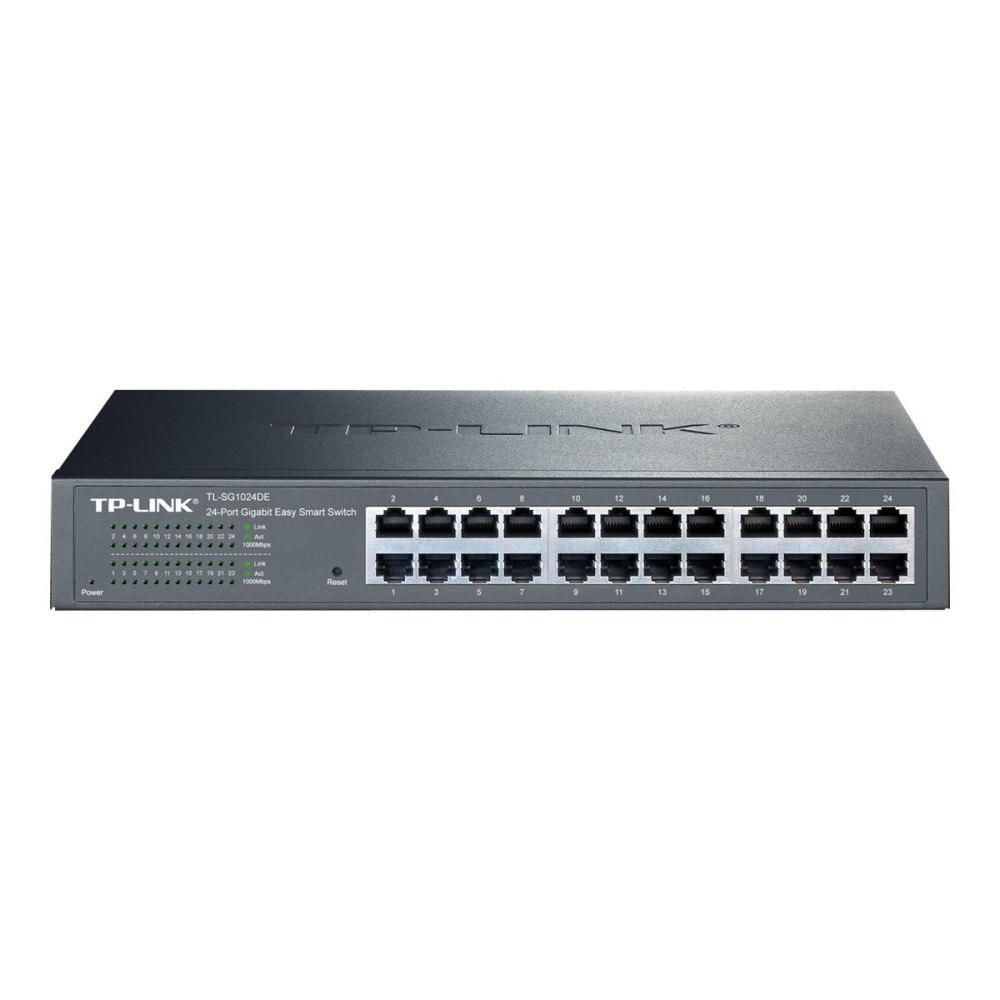 TP-LINK Technologies TP-Link JetStream TL-SG1024DE - switch - 24 portar - rackmonterbar