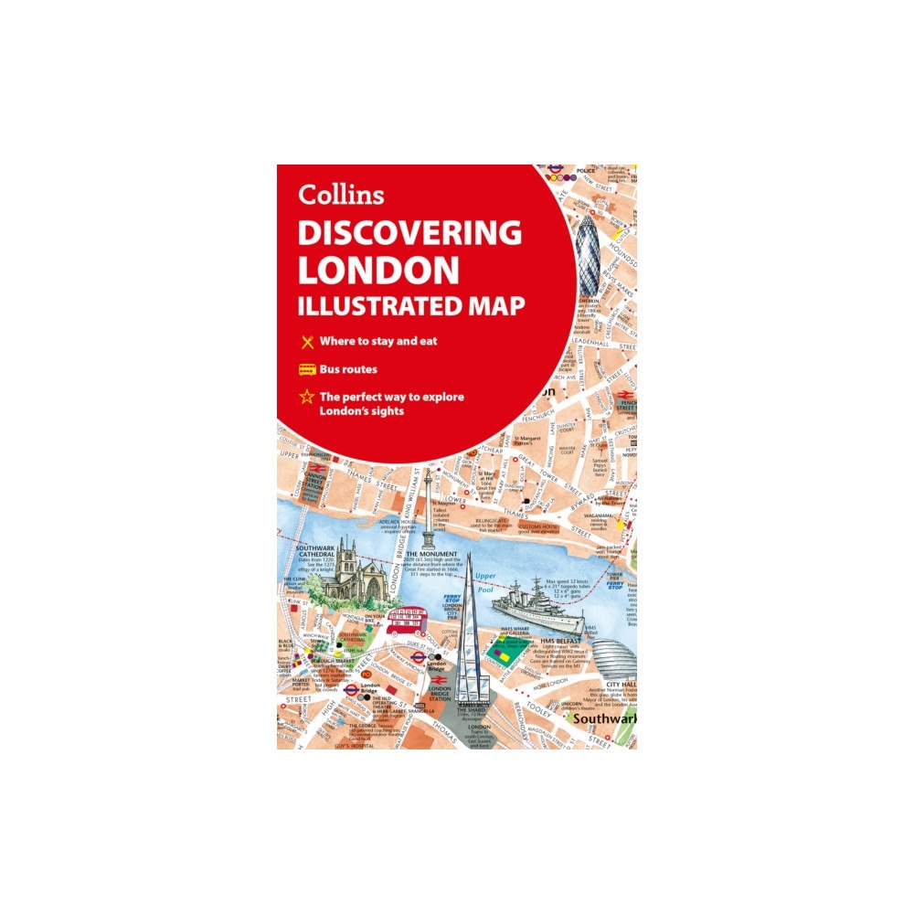 HarperCollins Publishers Discovering London Illustrated Map