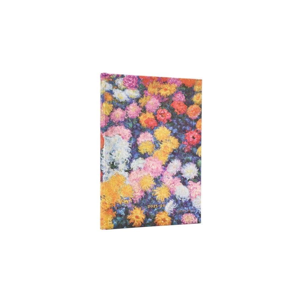 Little, Brown Book Group 2026 Monet's Chrysanthemums Midi 18-month Horizontal Hardcover Flexi Dayplanner 2025-2026 (Elastic Band Closure) (inbund...