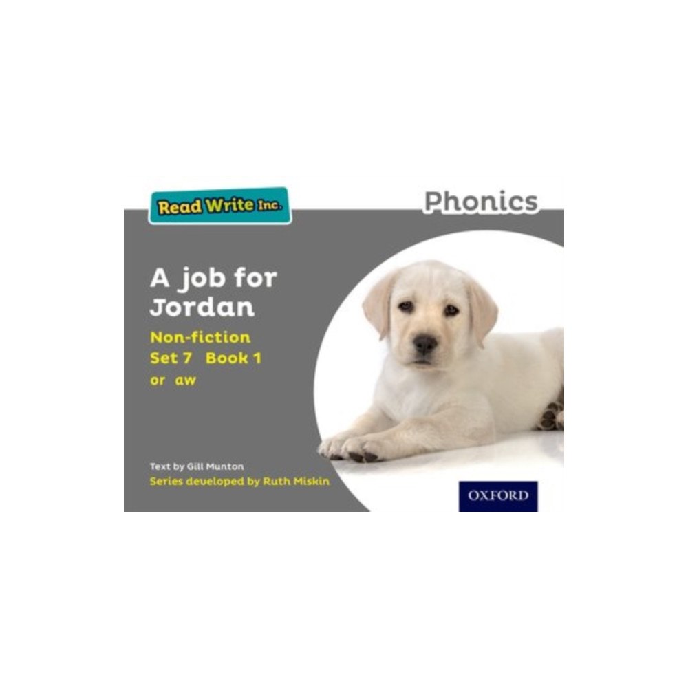 Oxford University Press Read Write Inc. Phonics: A Job for Jordan (Grey Set 7 Non-fiction 1) (häftad, eng)