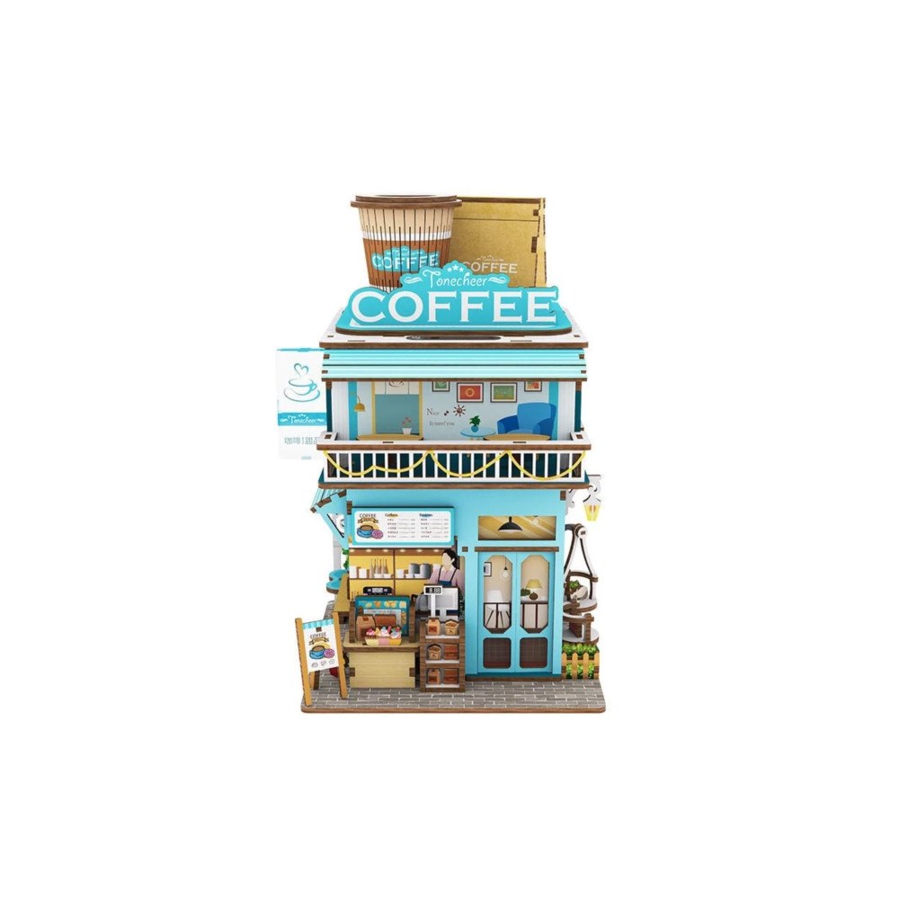 Tonecheer Cape Coffee Shop -  3D Puzzle Miniature House (häftad, eng)