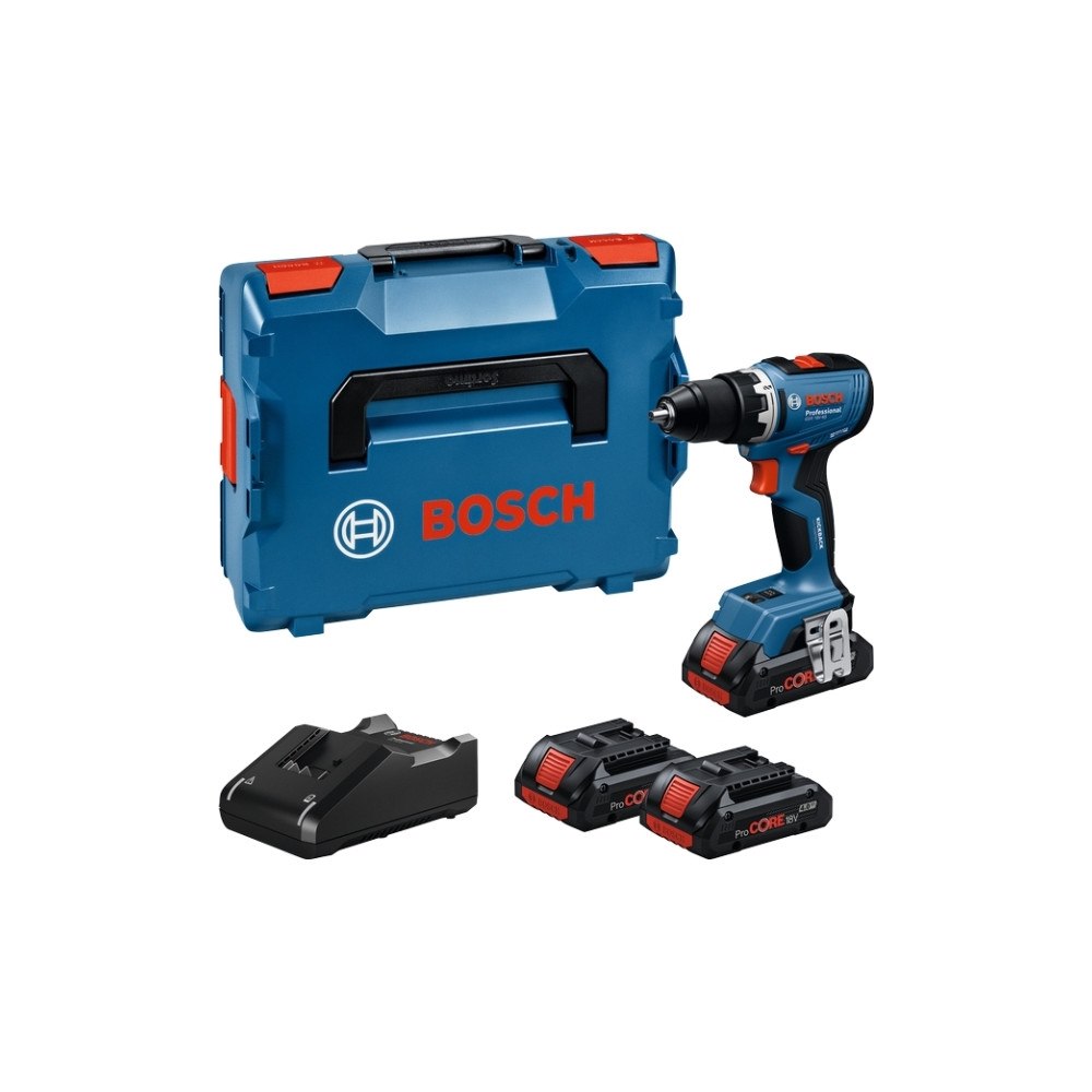 Bosch Bosch GSR 18V-65 Professional, Borr med pistolgrepp, nyckel,...
