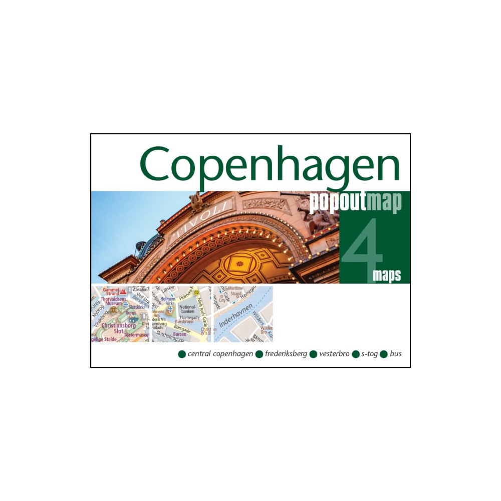 Heartwood Publishing Copenhagen PopOut Map - pocket size, pop up map of Copenhagen city centre