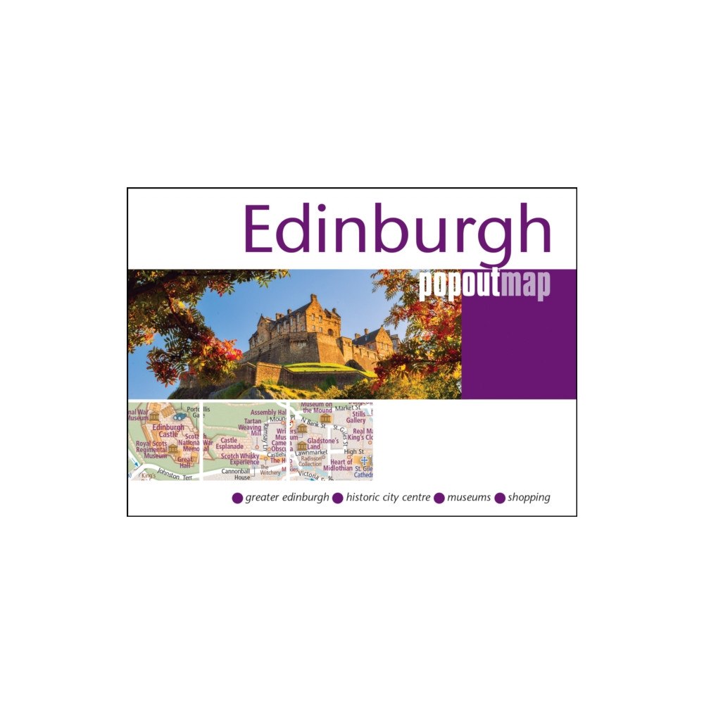 Heartwood Publishing Edinburgh PopOut Map - pocket size, pop up map of Edinburgh city centre