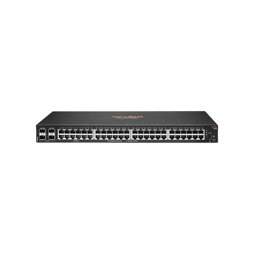 Hewlett Packard Enterprise HPE Aruba 6000 48G 4SFP Switch - switch - 48 portar - Administrerad - rackmonterbar